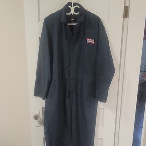 Vans Men's Dark Navy Work Coverall with Patch